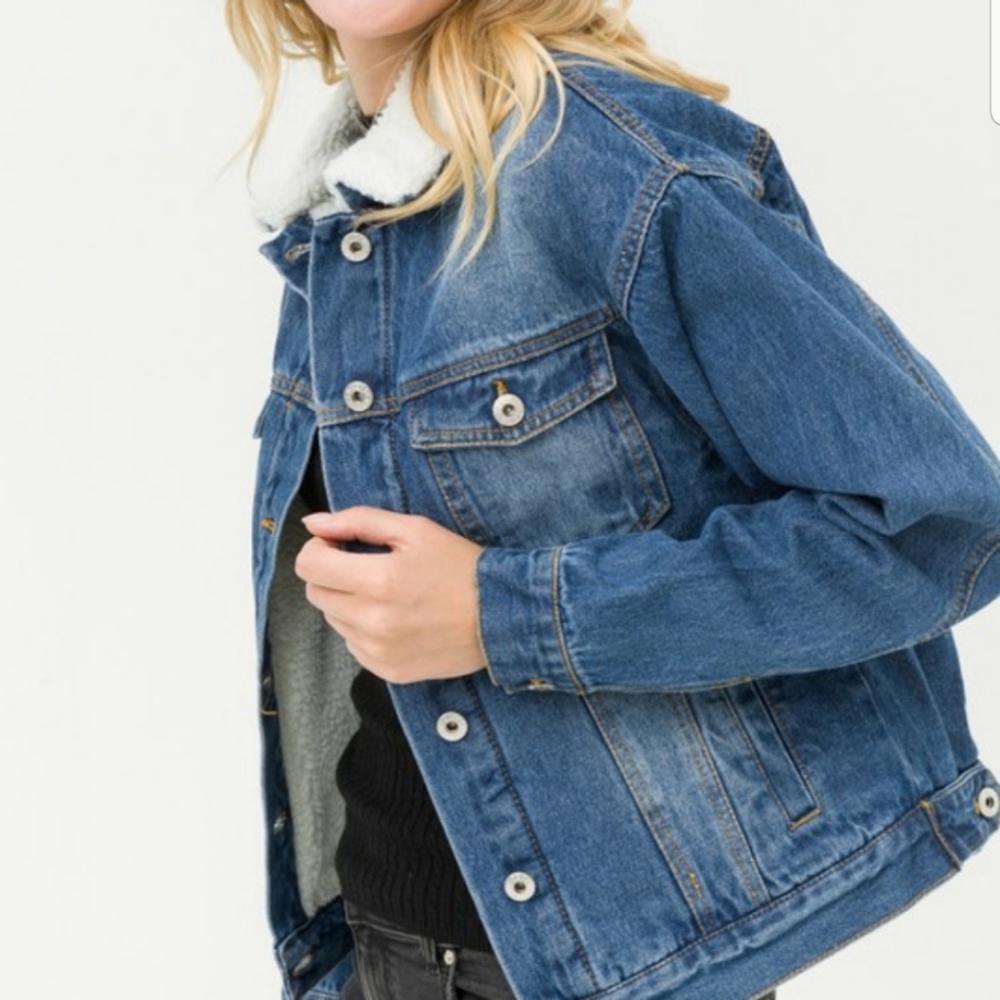 Fur Collar Jean Jacket